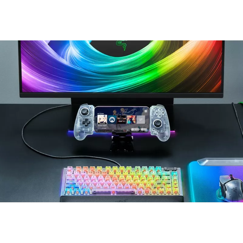 Razer Kishi V3 - Phantom White Ed. USB-gamepad analoog Android, iOS