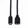 ROLINE - USB-kabel - Micro-USB 3.0 type B (M) naar USB Type-C (M) - 1 m - zwart (11.02.9006)