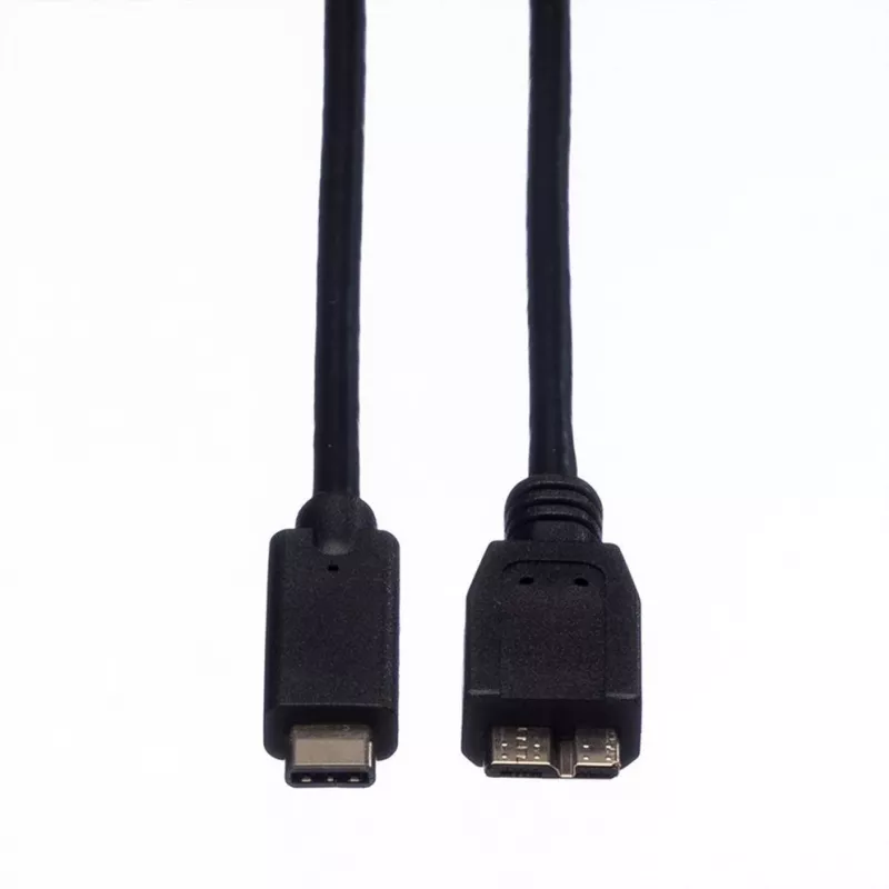 ROLINE - USB-kabel - Micro-USB 3.0 type B (M) naar USB Type-C (M) - 1 m - zwart (11.02.9006)