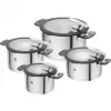 ZWILLING SIMPLIFY 66870-004-0 pannenset RVS 4-dlg. zilver zwart