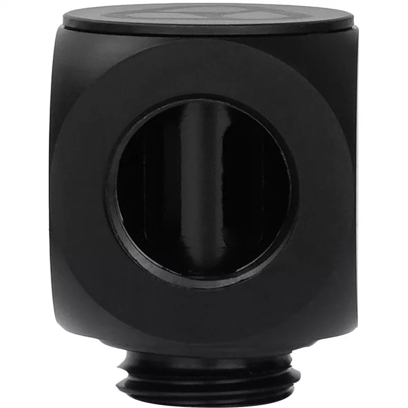 Thermal Grizzly DeltaMate Rotary 90° – waterkoelingsaansluiting, zwart, 1 st. (TG-DM-FIT-0003)