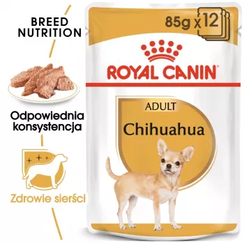 Natvoer voor honden Royal Canin Chihuahua Adult zakje 85 g — gevogelte, voor volwassen Chihuahua's 1–1,9 kg