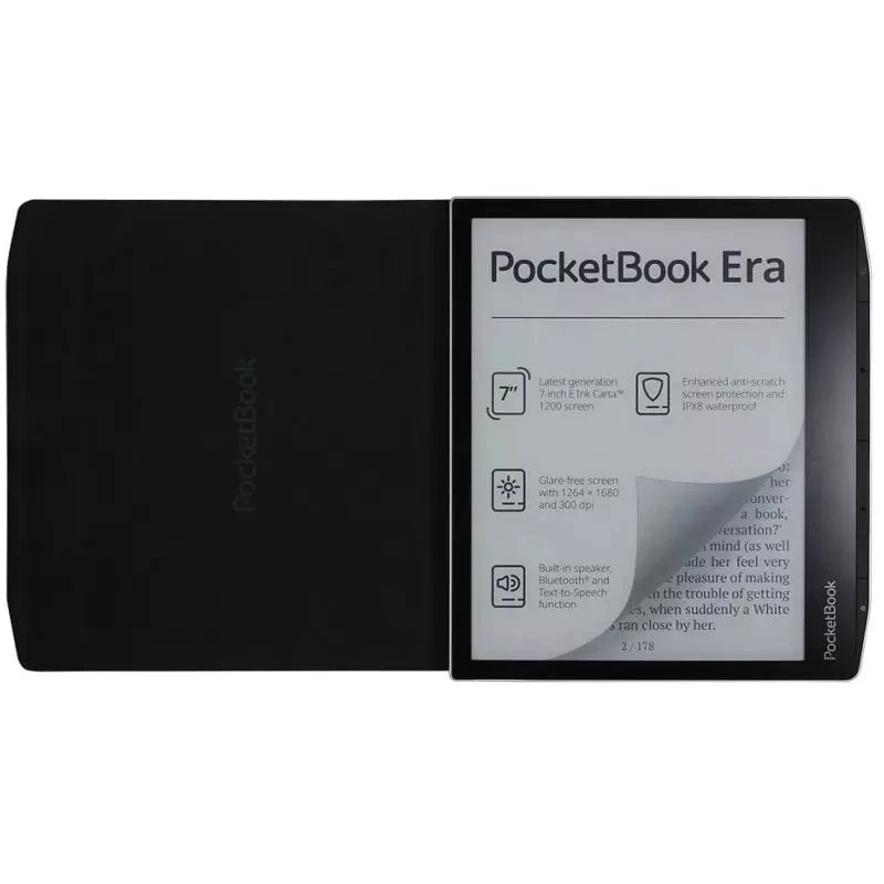 Cover PocketBook HN-QI-PU-700-BK-WW zwart 7 inch