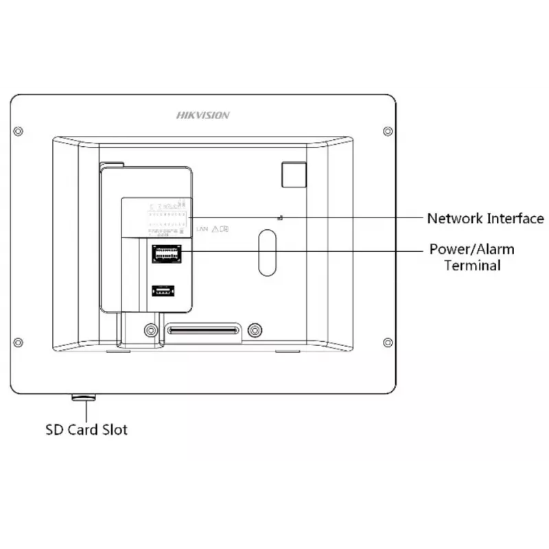Hikvision DS-KH6320-WTE1-W video-deurintercom 17,8 cm (7 inch) wit