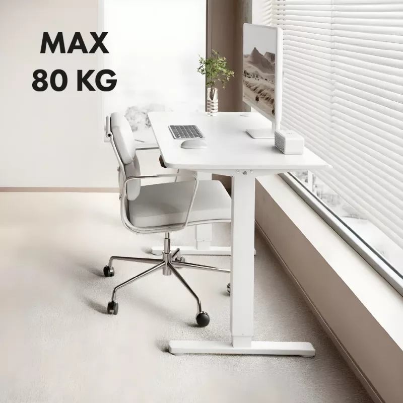 Elektrisch in hoogte verstelbaar bureau ergo office ER-400 W — max. hoogte 1160 mm, max. belasting 80 kg