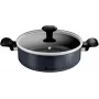 Diepe pan Tefal H0567042 24 cm met deksel — antiaanbak kookgerei, 24 cm diameter