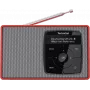 DAB+ digitale radio TECHNISAT Digitradio 2 rood/zilver — draagbare DAB+/FM-ontvanger, ingebouwde luidspreker