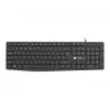 Bedrade full-size toetsenbord NATEC NAUTILUS NKL-1950 — USB, QWERTY US International, 105 toetsen, zwart