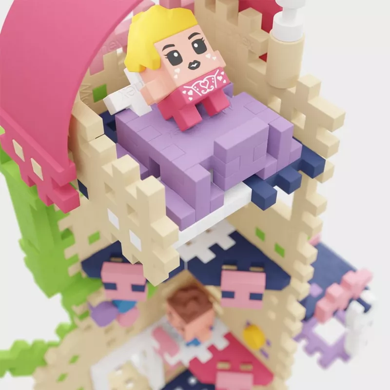 Marioinex Mini Waffle Princess Fantasy toren bouwblokken, 148 stuks