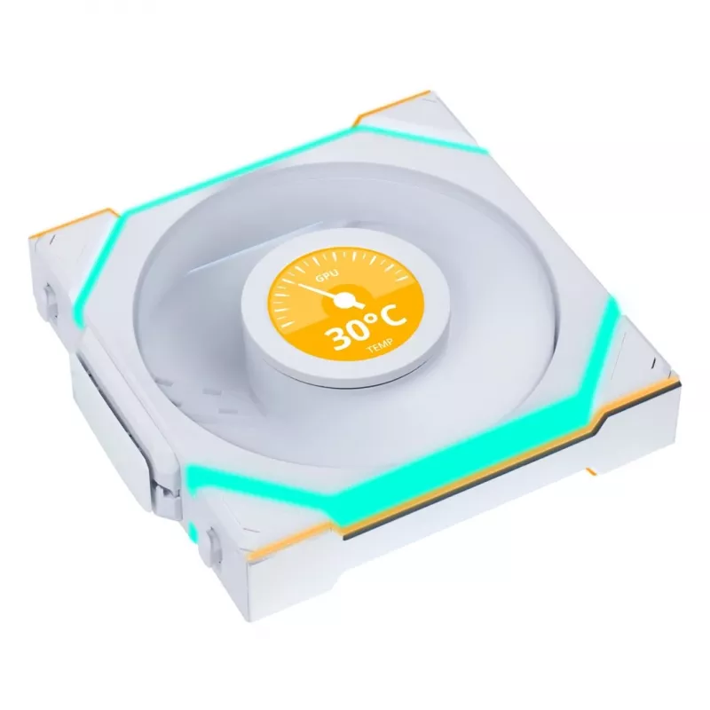 Lian Li UNI FAN SL Wireless LCD 120 12 cm wit 29.5 dB 50.08 cfm