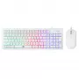 Toetsenbord-muiscombinatie Baracuda BGC-012 Orca White – witte toetsenbord- en muisset