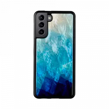 Telefoonhoesje iKins voor Samsung Galaxy S21+ – beschermende achterkant, blue lake zwart