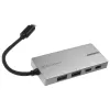 USB 3.1-C adapter SILVERSTONE SST-EP09C – USB-C-naar-USB-A-connectiviteit, zilveren afwerking
