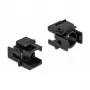 Keystone-afdekking DeLOCK 86738 zwart 12,5 mm gat 4 stuks