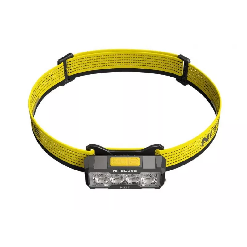 Nitecore NU27 hoofdlamp zwart, gele LED-hoofdlamp