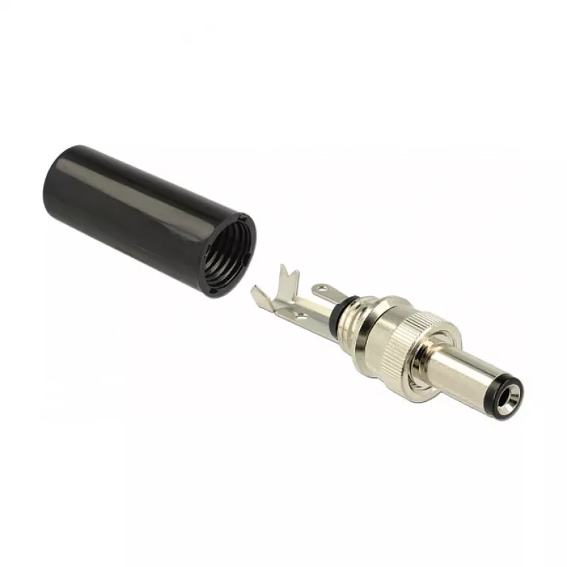 DeLOCK 89915 DC-stekker 5,5 x 2,1 mm, 12 mm, solderen, 2 A
