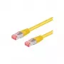 Wentronic Goobay CAT 6a patchkabel, S/FTP (PiMF), geel, 5 m - LSZH halogeenvrij, koper (93814)