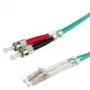 VALUE glasvezelkabel 50/125µm OM3, LC/ST, turquoise 0,5m (21.99.8720)