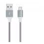 USB Micro-B-kabel Devia Pheez Serie 1 m, 5V 2,4A, grijs