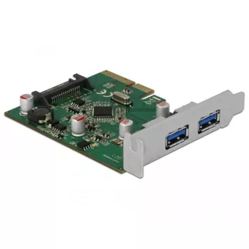 Delock PCI Express x4 kaart naar 2 x externe USB 3.1 Gen 2 Type-A aansluiting (90298)