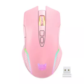 Gaming-muis Onikuma CW905 roze 2.4G draadloos