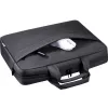 Laptoptas DEFENDER FIRM 26123 voor 15,6 inch laptops, polyurethaan, zwart, toploader, afneembare schouderriem