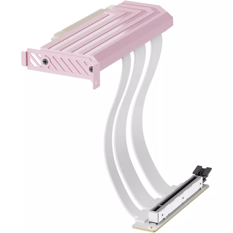 PCIe 5.0 Hyper riser-kabel HYTE ACC-HYTE-PCIE50-SM, 20 cm, roze/wit