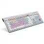 Toetsenbord Logickeyboard Avid Pro Tools QWERTZ Duits zwart zilver