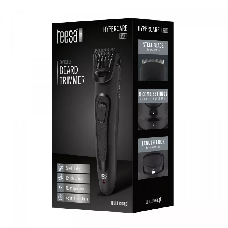 Trimmer voor het lichaam HYPERCARE T200 zwart