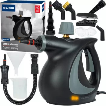 Draagbare stoomreiniger BLOW PURE STEAM — 1050 W, 0,35-liter tank, 3,2 bar, max. 130°C, inclusief vloer- en raamspuitmonden