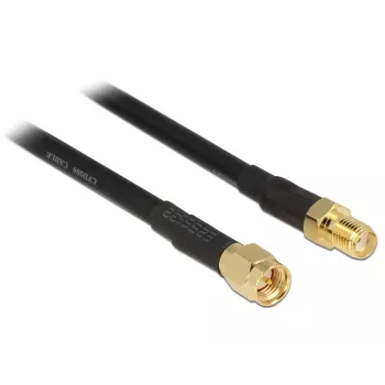 DeLOCK 15m CFD200 coaxkabel SMA