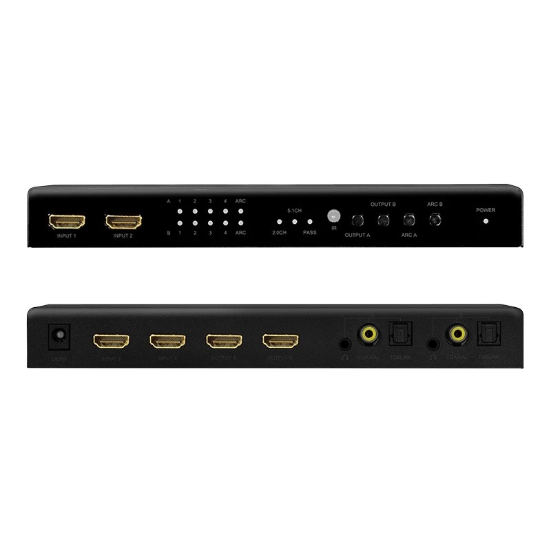 HDMI-switch 4x2-poorts 4K/60Hz
