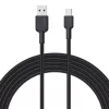 USB-A-naar-USB-C-kabel Aukey CB-NAC1, 1 m, gevlochten nylon, USB PD 60 W, USB 2.0