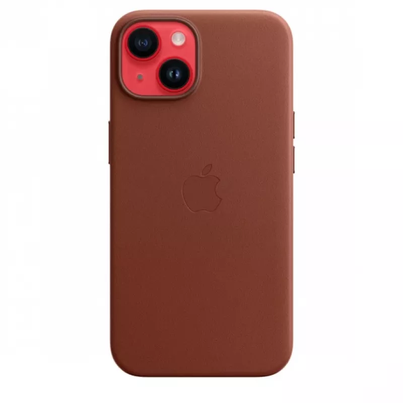 Apple | 14 Leder Case met MagSafe | Case met MagSafe | Apple | iPhone 14 | leer | Umber