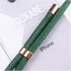 Lookabe smartphone-hanger-hoesje voor iPhone 7/8, goud met groene accenten