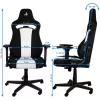 Nitro Concepts E250 gevoerde zitting gevoerde rugleuning