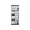 OLIV 2D CLOSED SHELVING UNIT, antraciet/wit SET