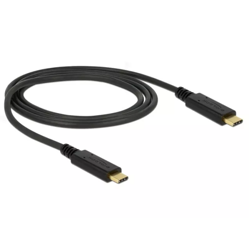 USB-kabel DeLOCK 85531 USB 3.2 Gen 2 1 m USB-C zwart
