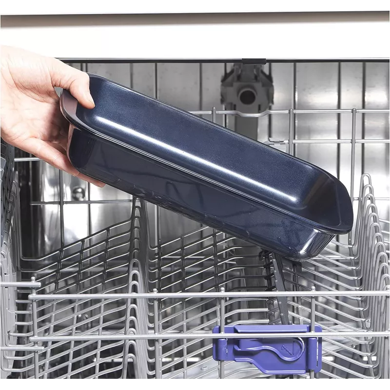 Glazen braadpan Russell Hobbs RH01143EU 29 cm, marineblauw