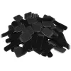 LABEL THE CABLE PRO wand-klittenbandkabelhouder, set met 50 stuks - zwart