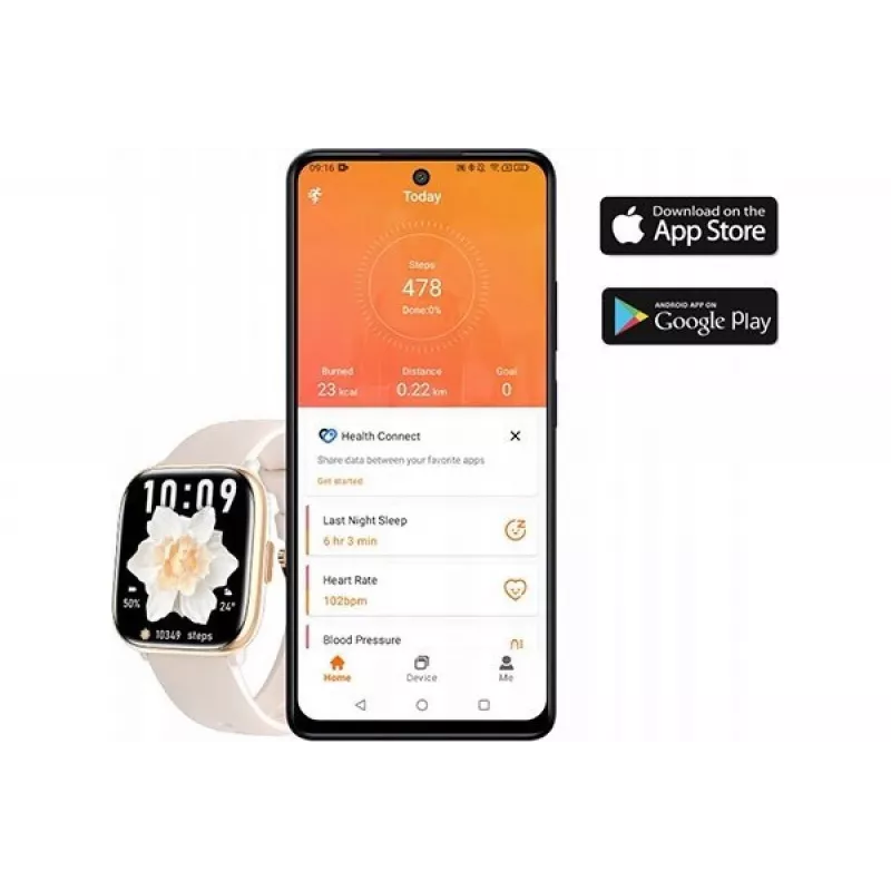 Smartwatch myPhone Watch Pastel groen