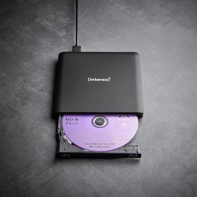 Intenso EOD 500BD Slim externe Blu-ray-brander, USB 3.2 Gen 1, zwart