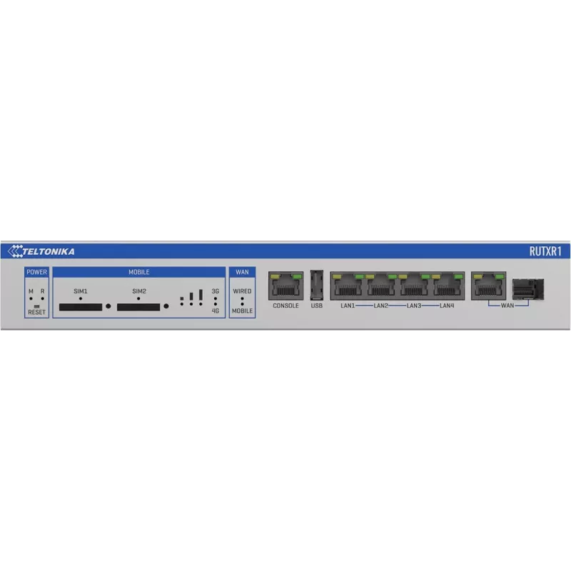 Teltonika RUTXR1 Enterprise rack-mount SFP/LTE-router