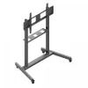 Monitorwagen EDBAK TR19 voor beeldschermen tot 130 kg, blad 1000×600 mm