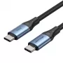 Vention USB 2.0 5A 240W 1m ZWART USB-C naar C-kabel