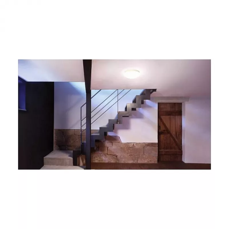 Indoor platte downlight Steinel RS PRO P1 plat S PMMA 9,5 W 960 lm IP54 met bewegingsmelder (warmwit)