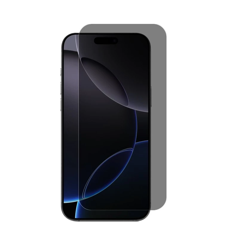 Tempered privacy glass screen protector Crong voor iPhone 14/13/13 Pro — 3D curved edge