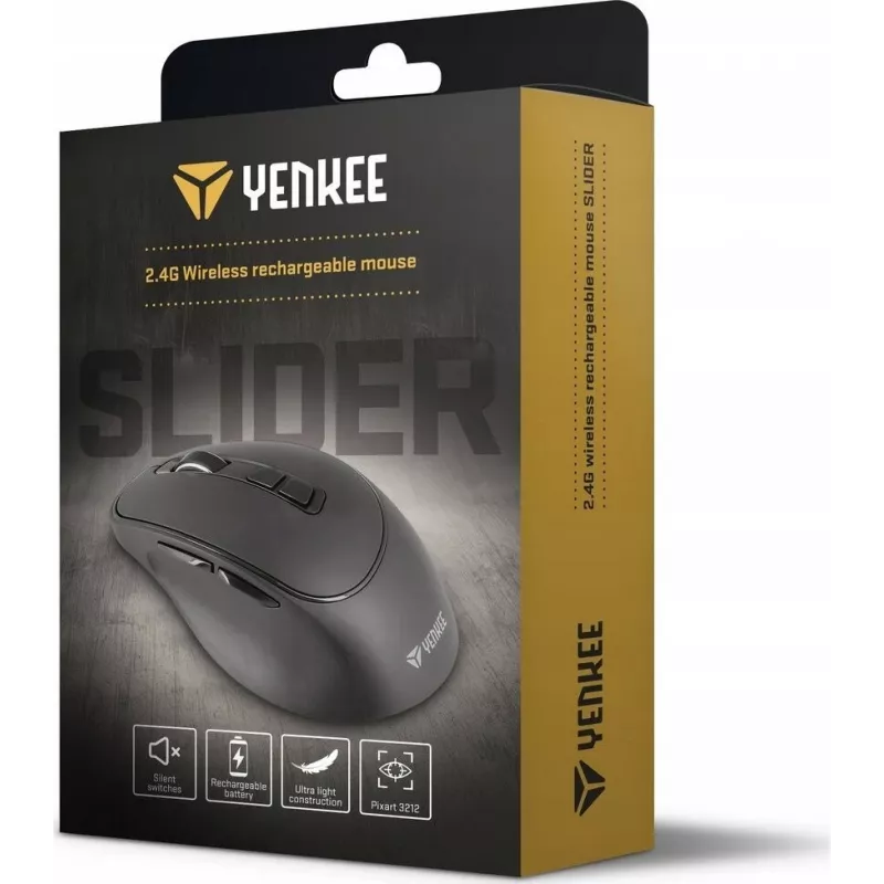 Draadloze muis YENKEE YMS 2080GY SLIDER 2,4 GHz