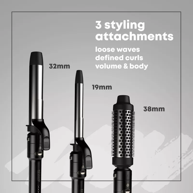 Haarstyler Revamp Multi Style Revolve CL-3500-EU 3-in-1 – borstel, haardroger, volumizer