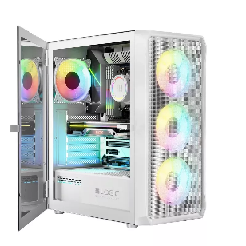 Logic PORTOS ARGB MINIDI USB 3.0 behuizing wit